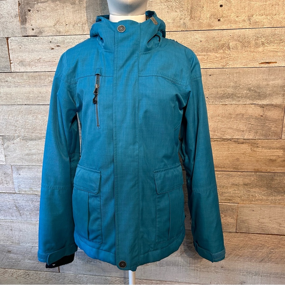 Bonfire women’s blue teal winter ski snowboard jacket in size x-small‎